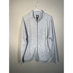 FootJoy Men's Full-Zip Golf Jacket Performance Space Dye Athletic Outerwear L